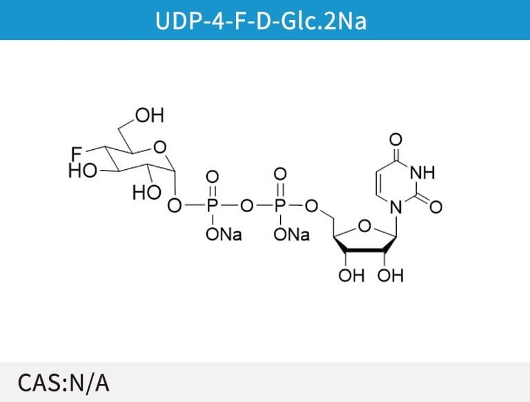 UDP-4-F-D-Glc.2 Na