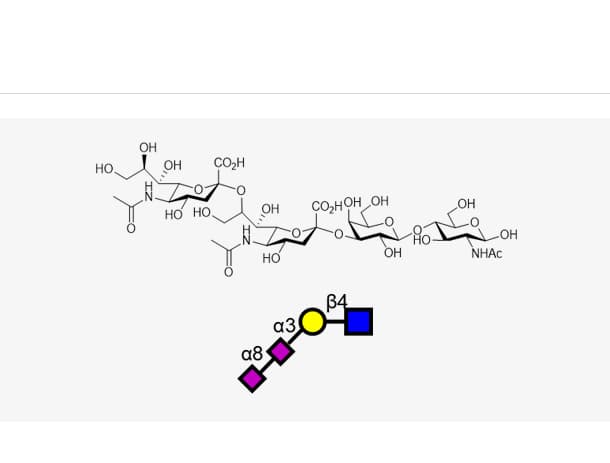 Neu5Acα2-8Neu5Acα2-3Galβ1-4GlcNAc