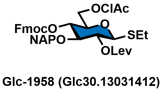 Ethyl 6-O-(2-chloroacetyl)-4-O-(9-fluorenylmethoxycarbonyl)-2-O-levulinoyl-3-O-(2-naphthylmethyl)-1-thio-β-D-glucopyranoside