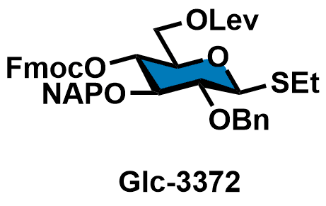 Ethyl 2-O-benzyl-3-O-(2-naphthylmethyl)-4-O-(9-fluorenylmethoxycarbonyl)-6-O-levulinoyl-1-thio-beta-D-glucopyranoside