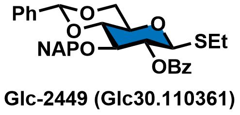 Ethyl 2-O-benzoyl-4,6-O-benzylidene-3-O-(2-naphtylmethyl)-1-thio-β-D-glucopyranoside