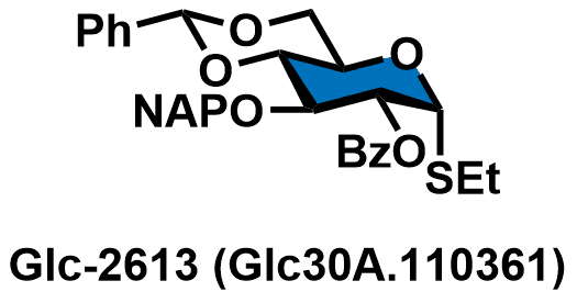 Ethyl 2-O-benzoyl-4,6-O-benzylidene-3-O-(2-naphtylmethyl)-1-thio-α-D-glucopyranoside