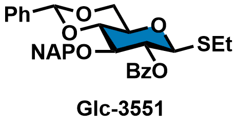 Ethyl 2-O-benzoyl-4,6-O-benzylidene-3-O-naphthylmethyl-1-thio-β-D-glucopyranoside
