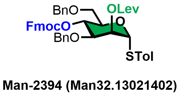 4-Methylphenyl 3,6-di-O-benzyl-4-O-(9-fluorenylmethoxycarbonyl)-2-O-levulinoyl-1-thio-α-D-mannopyranoside