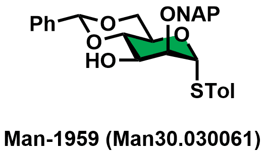 Ethyl 4,6-O-benzylidene-2-O-(2-naphthylmethyl)-1-thio-α-D-mannopyranoside