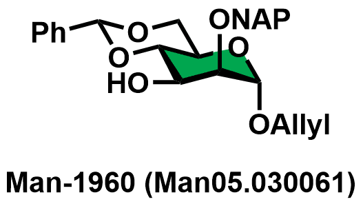 Allyl 4,6-O-benzylidene-2-O-(2-naphthylmethyl)-1-α-D-mannopyranoside