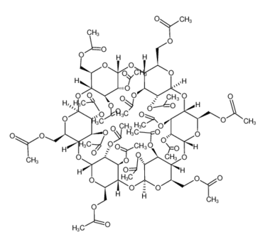 a-Cyclodextrin octadecaacetate , HAcACD; Peracetylated-?CD