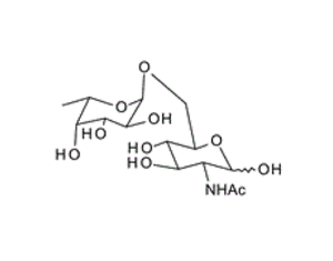 Fuc-a-1, 6-GlcNAc ; 2-Acetamido-2-deoxy-6-O-(a-L-fucopyranosyl)-D-glucopyranose