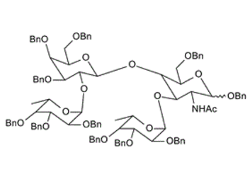 2-Acetamido-1, 6-di-O-benzyl-3-O-(2, 3, 4-tri-O-benzyl-b-L-fucopyranosyl)-2-deoxy-4-O-(b-D-galactopyranosyl)-a-D-glucopyranoside
