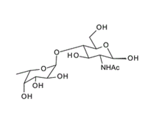 Fuc-a-1, 4-GlcNAc ; 2-Acetamido-2-deoxy-4-O-(a-L-fucopyranosyl)-D-glucopyranose