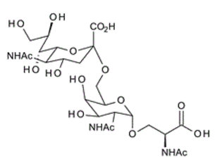 2-Acetamido-6-O-(a-2-N-acetylneuraminyl)-2-deoxy-a-D-galactopyranosyl N-acetylserine