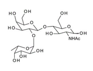 Fuca1-2Galb1-4GlcNAc ; Blood Group H type II trisaccharide