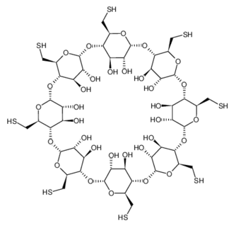 6-deoxy-6-mercapto-gamma-cyclodextrin, octakis