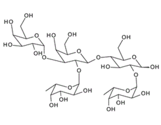 Gala1-3(Fuca1-2)Galb1-4(Fuca1-2)Glc ; Blood Group B pentasaccharide