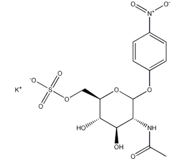 beta-D-Glucopyranoside,4-nitrophenyl2-(acetylamino)-2-deoxy-,6-(hydrogensulfate),monopotassiumsalt(9CI)