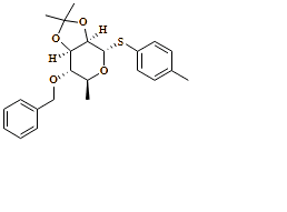 4-methylphenyl 6-deoxy-2,3-O-(1-methylethylidene)-4-O-(phenylmethyl)-1-thio-?-L-Mannopyranoside