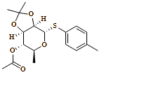 4-methylphenyl 6-deoxy-2,3-O-(1-methylethylidene)-1-thio-, 4-acetate-?-L-Mannopyranoside