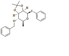 ?-L-Mannopyranoside, phenyl 6-deoxy-2,3-O-(1-methylethylidene)-4-O-(phenylmethyl)-1-thio-