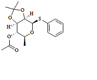 ?-L-Mannopyranoside, phenyl 6-deoxy-2,3-O-(1-methylethylidene)-1-thio-, 4-acetate