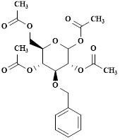 1,2,4,6-Tetra-O-acetyl-3-O-benzyl-D-glucopyranose