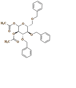 D-Glucopyranose, 3,4,6-tris-O-(phenylmethyl)-, 1,2-diacetate