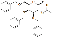 ?-D-Galactopyranosyl fluoride, 3,4,6-tris-O-(phenylmethyl)-, 2-acetate