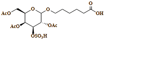 (3R,4S,5S,6R)-2-(5-carboxypentyloxy)-3,5-diacetoxy-6-(acetoxymethyl)-tetrahydro-2H-pyran-4-yl sulfonic acid