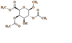 (2S,3R,4S,5R,6R)-methyl 3,5-diacetoxy-tetrahydro-4-hydroxy-6-methoxy-2H-pyran-2-carboxylate