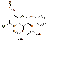 (2R,3R,4S,5S,6R)-2-(azidomethyl)-6-(phenylthio)tetrahydro-2H-pyran-3,4,5-triyl triacetate