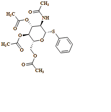 ?-D-Glucopyranoside, phenyl 2-(acetylamino)-2-deoxy-1-thio-, 3,4,6-triacetate