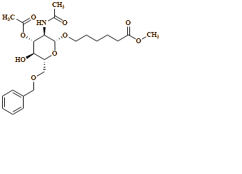 methyl 6-(((2R,3R,4R,5S,6R)-3-acetamido-4-acetoxy-6-((benzyloxy)methyl)-5-hydroxytetrahydro-2H-pyran-2-yl)oxy)hexanoate