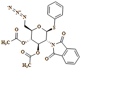 ?-D-Glucopyranoside, phenyl 6-azido-2,6-dideoxy-2-(1,3-dihydro-1,3-dioxo-2H-isoindol-2-yl)-1-thio-, 3,4-diacetate