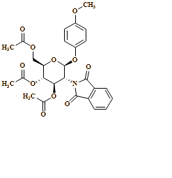 ?-D-Glucopyranoside, 4-methoxyphenyl 2-deoxy-2-(1,3-dihydro-1,3-dioxo-2H-isoindol-2-yl)-, 3,4,6-triacetate