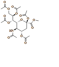 (1S,2R)-1-((2R,3R,4S)-3-Acetamido-4,6-diacetoxy-6-(methoxycarbonyl)tetrahydro-2H-pyran-2-yl)propane-1,2,3-triyl triacetate