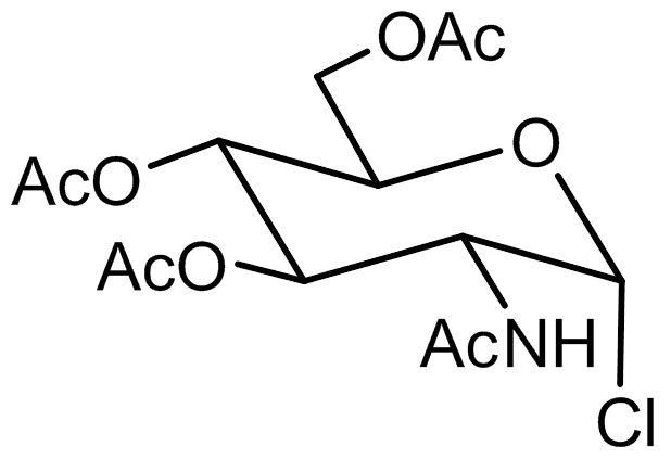3,4,6-tri-O-acetyl-a-D-GlcNAc chlorid
(2-Acetamido-2-deoxy-3,4,6-tri-O-acetyl-2-deoxy-a-D-glucopyranosyl chlorid)