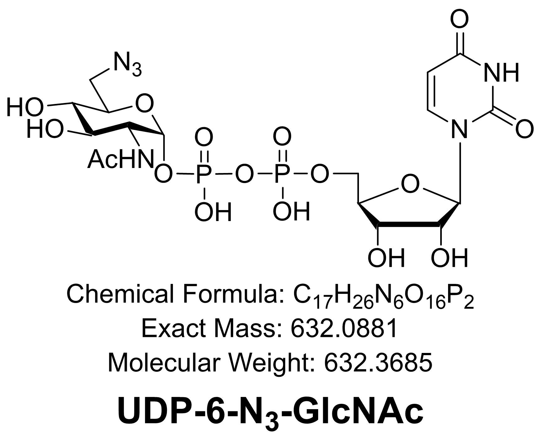UDP-6-azido-GlcNAc (UDP -6-N3-GlcNAc)