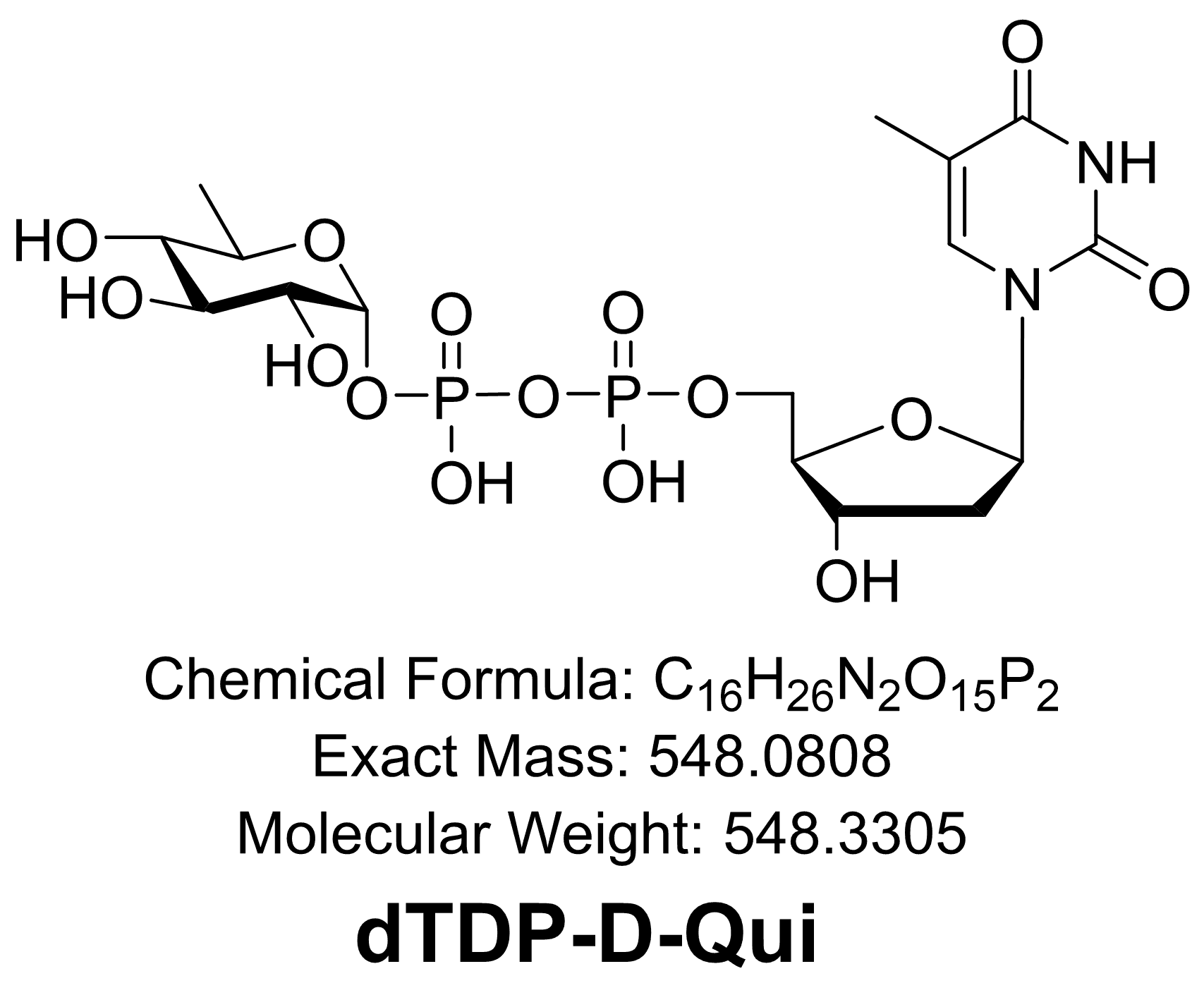 dTDP-D-Qui (dTDP-D-Quinovose)