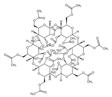 a-Cyclodextrin octadecaacetate ,  HAcACD; Peracetylated-?CD