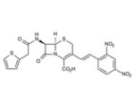 3-2-4-Dinitrostyryl-6R-7R-7-2-thienylacetamido-ceph-3-em-4-carboxylicacid