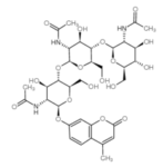 4-Methylumbelliferyl-N-N-N-triacetyl-beta-chitotrioside