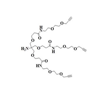 Amino-Tri-(Propargyl-PEG2-ethoxymethyl)-methaneTFASalt