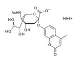 Ammonium-2S-4S-5R-6R-5-acetamido-4-hydroxy-2-4-methyl-2-oxo-2H-chromen-7-yl-oxy-6-1R-2R-1-2-3-trihydroxypropyl-tetrahydro-2H-pyran-2-carboxylate