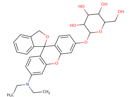 HMDER-bGAL-6'-(Diethylamino)spiro[isobenzofuran-1(3H),9'-[9H]xanthen]-3'-ylb-D-galactopyranoside