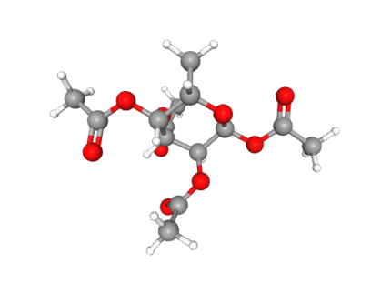 1 2 3 4 Tetra O acetyl a L fucopyranose Conformer3D large