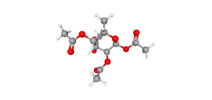 1 2 3 4 Tetra O acetyl a L fucopyranose Conformer3D large