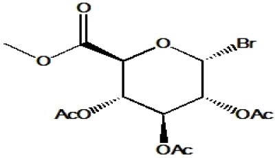 1 Bromo 2,3,4 tri O acetyl a D glucuronide methyl ester 1% CaCO3