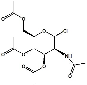 2 Acetamido 3,4,6 tri O acetyl 2 deoxy α D glucopyranosyl chloride