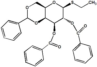Ethyl 2,3 di O benzoyl 4,6 O benzylidene β D thiogalactopyranoside