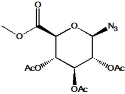 Methyl 2,3,4 tri O acetyl b D glucopyranuronosyl azide (1)